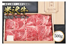 米沢牛焼肉用 サーロイン500g F2Y-0089