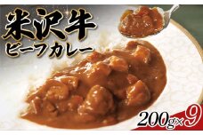 米沢牛ビーフカレーセット 200g×9 F2Y-0399
