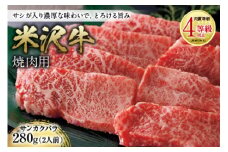 米沢牛 焼肉用 肉質等級：4等級(B.M.S.No.5)以上 F2Y-0884