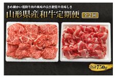 《定期便》山形県で育ったお肉2カ月連続で届けます 合計750g F2Y-1419