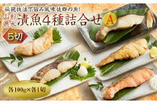 山形県水 漬魚4種詰合せA 5切 (4種各1切 100g) F2Y-1998