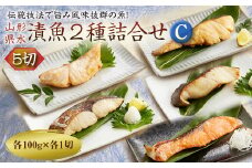 山形県水 漬魚2種詰合せC 5切 (2種2切3切 100g) F2Y-2000