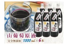 山ぶどう原液果汁ジュース1000ml×6本入り F2Y-4080