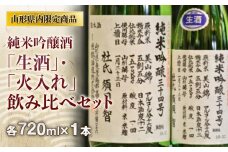 新酒 純米吟醸酒「生酒」・「火入れ」飲み比べセット F2Y-3548