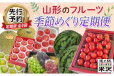 《先行予約 2025年度発送》YY8 山形のフルーツ季節めぐり定期便（8回配送） FSY-1823