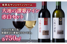 【南東北サンシャインファーム】 大地の讃歌ワイン赤白セット 750ml F2Y-5268