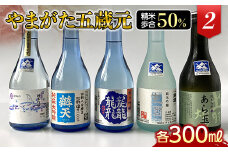 やまがた五蔵元 精米歩合50％の地酒《2》 F2Y-3107