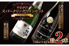 《やまがたスパークリングワインセット》高畠ワイナリー 嘉シャルドネ 白 ・ 朝日町ワイン スパークリングルージュ 赤 750ml ×各1本 F2Y-3096