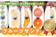 フルーツサンド おまかせ5個セット F2Y-3254