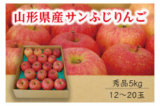 《先行予約 2025年度発送》【山形県産】サンふじりんご秀品5kg  りんご リンゴ 林檎 デザート フルーツ 果物 くだもの 果実 食品 山形県 FSY-0407