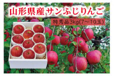 《先行予約 2025年度発送》【山形県産】サンふじりんご特秀品3kg  りんご リンゴ 林檎 デザート フルーツ 果物 くだもの 果実 食品 山形県 FSY-0408