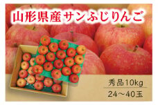 《先行予約 2025年度発送》【山形県産】サンふじりんご秀品10kg  りんご リンゴ 林檎 デザート フルーツ 果物 くだもの 果実 食品 山形県 FSY-0410