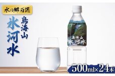 【水の郷百選】山形県 鳥海山 氷河水（ひょうがすい） 500ml×24本 天然水 ミネラルウォーター 軟水 F2Y-6301