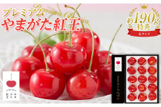 《限定品》 ☆プレミアムやまがた紅王☆ 4Lサイズ 15粒（約190g） 特秀品 FSY-0613