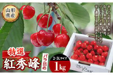 《先行予約 2025年度発送》紅秀峰 特選バラ詰め【1kg】 FSY-1315