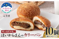 【ふるさとの極み】 山形県銀山温泉名物 はいからさんのカリーパン 10個（5個入×2パック） F2Y-5470