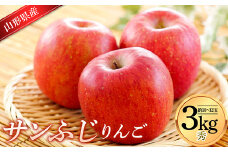 サンふじりんご 3kg (約10～12玉) 山形県産 ギフト箱入り 《先行予約 2025年11月中旬から発送開始》  りんご リンゴ 林檎 デザート フルーツ 果物 くだもの 果実 食品 山形県 FSY-0617