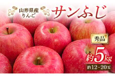 【先行予約2025年度発送】山形県産 りんご「サンふじ」5kg（秀品 約12～20玉）  りんご リンゴ 林檎 デザート フルーツ 果物 くだもの 果実 食品 山形県 FSY-0661