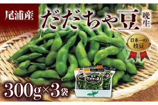 ≪2025年発送 先行予約≫だだちゃ豆 300g×3袋 ＜晩生種 尾浦＞  えだ豆 豆類 豆 枝豆 えだまめ 野菜 食品 山形県 FSY-2289