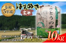 令和5年産 はえぬき 玄米10kg 特別栽培米 F2Y-3651