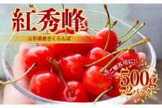 紅秀峰 さくらんぼ 2L 500g×2パック入 【2026年6月上旬から発送】 FSY-1048