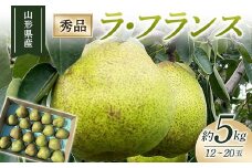 【2025年度先行予約】山形県産ラ・フランス 5kg 12 玉～20 玉  なし ナシ 梨 デザート フルーツ 果物 くだもの 果実 食品 山形県 FSY-1891