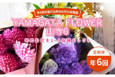 年6回お届け山形のお花の定期便 YAMAGATA FLOWER 山寺6 F2Y-3726