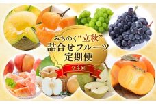 【令和7年度発送】 みちのく“立秋”詰合せフルーツ定期便 全4回  赤肉メロン メロン 赤肉 デザート フルーツ 果物 くだもの 果実 食品 山形県 FSY-1879