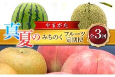 ≪2026年先行予約≫ 全3回 やまがた 真夏のみちのくフルーツ定期便 FSY-2384
