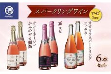 ロゼスパークリングワイン 3種類 6本セット サントネージュ 嘉シャララ ロゼタイプ F2Y-3816