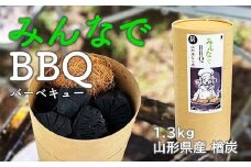 みんなでBBQ 山形県産 楢炭 1.3kg F2Y-4067