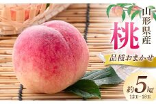 《2025年 先行予約》 桃 5kg 12～18玉（品種おまかせ） フルーツ 果物 FSY-2081