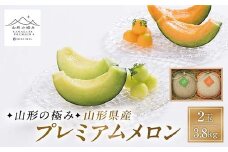 【山形の極み】山形県産 プレミアムメロン F2Y-6062