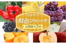 【2025年発送先行予約】やまがた虹色フルーツ定期便（全7回） FSY-2066