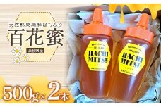 山形県産 天然熟成純粋 はちみつ 百花蜜 500gｘ2本(1kg) F2Y-4170