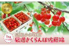 《2026年度発送》【山形県産】さくらんぼ佐藤錦1kgバラ詰（秀品Lサイズ以上） FSY-1289