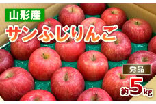 山形のサンふじりんご 秀品 約5kg(10～25玉)  FZ18-211