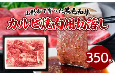 【ふるさと納税限定】山形市で育った黒毛和牛カルビ焼肉用切落し 350g 牛肉 肉 山形県 山形市 食品 焼肉 切り落とし 高橋畜産 FZ19-297