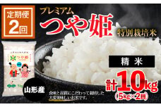 【定期便2回】[令和6年産] プレミアムつや姫（特別栽培米）5kg FZ19-901 ブランド米 山形県 山形市