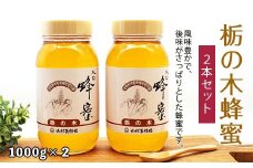 純粋蜂蜜 栃の木蜂蜜 1kg×2本セット FZ19-992