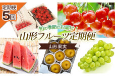 【定期便5回】山形果実 【令和7年産先行予約】FU20-999 くだもの 果物 フルーツ 山形 山形県 山形市 2025年産