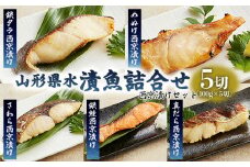 山形県水 漬魚詰合せB(100g×5切)西京漬けセット FZ21-200 山形 山形県 山形市