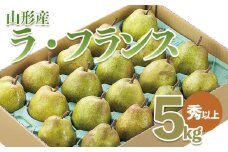 山形市産 ラ・フランス 秀以上 5kg(18～20玉） FZ21-931