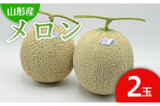 山形のアールスメロン 2玉(3kg以上) 【令和7年産先行予約】FU21-634 くだもの 果物 フルーツ 山形 山形県 山形市 2025年産