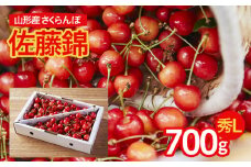 さくらんぼ！佐藤錦 農家オススメ！L玉 700g 【令和7年産先行予約】FU21-672 くだもの 果物 フルーツ 山形 山形県 山形市 2025年産