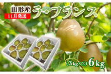 山形のラ・フランス 秀 約6kg(12～18玉・3L～6L)[11月発送]  FZ22-363