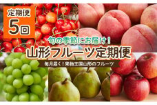 【定期便5回】毎月届く！果物王国山形のフルーツ 【令和7年産先行予約】FU22-913 くだもの 果物 フルーツ 山形 山形県 山形市 2025年産