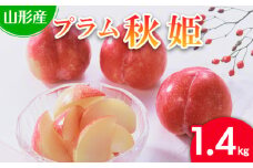 山形産 プラム(秋姫) 1.4kg 【令和7年産先行予約】FS24-539くだもの 果物 フルーツ 山形 山形県 山形市 2025年産