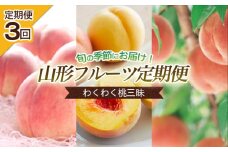 【定期便3回】旬の時期にお届け！わくわく桃三昧定期便 【令和7年産先行予約】FU22-744 くだもの 果物 フルーツ 山形 山形県 山形市 2025年産