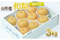 山形産 和梨(あきづき) 秀 3kg(6～12玉) 【令和7年産先行予約】FU22-010 くだもの 果物 フルーツ 山形 山形県 山形市 2025年産